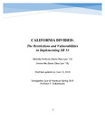 California Divided: The Restrictions and Vulnerabilities in Implementing SB 54, 26 Asian Am. L.J. ___ (forthcoming in 2019). by Nicholas Pavlovic and Jerome Ma